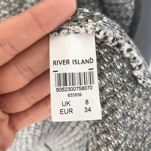 River Island Boucle Waterfall Grey Jacket - Picture 5 of 6
